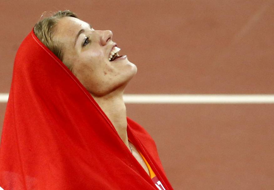 Secondo posto nei 100 metri femminili per la bella olandesina Dafne Schippers. (Reuters)